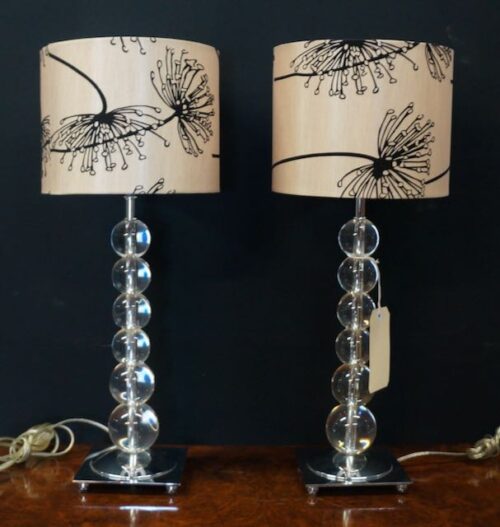 Pair of Retro Style Table Lamps (SKU 5203)