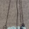 Art Nouveau Vaseline glass light (SKU 6708) - Image 4