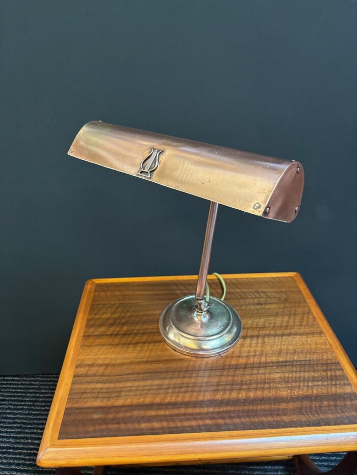 #8275 Brass & Copper Desk Lamp - Image 2