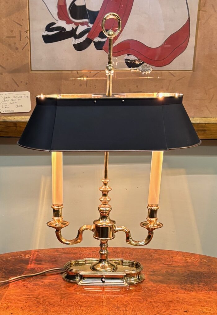 #8573 Solid brass Bouillotte lamp - Image 5