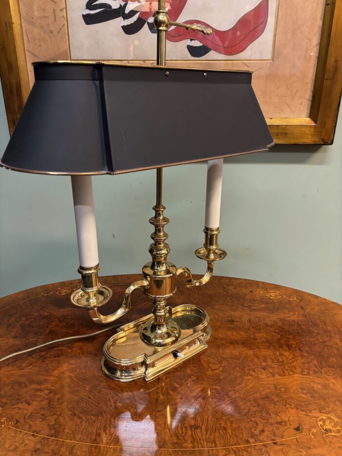 #8573 Solid brass Bouillotte lamp - Image 3