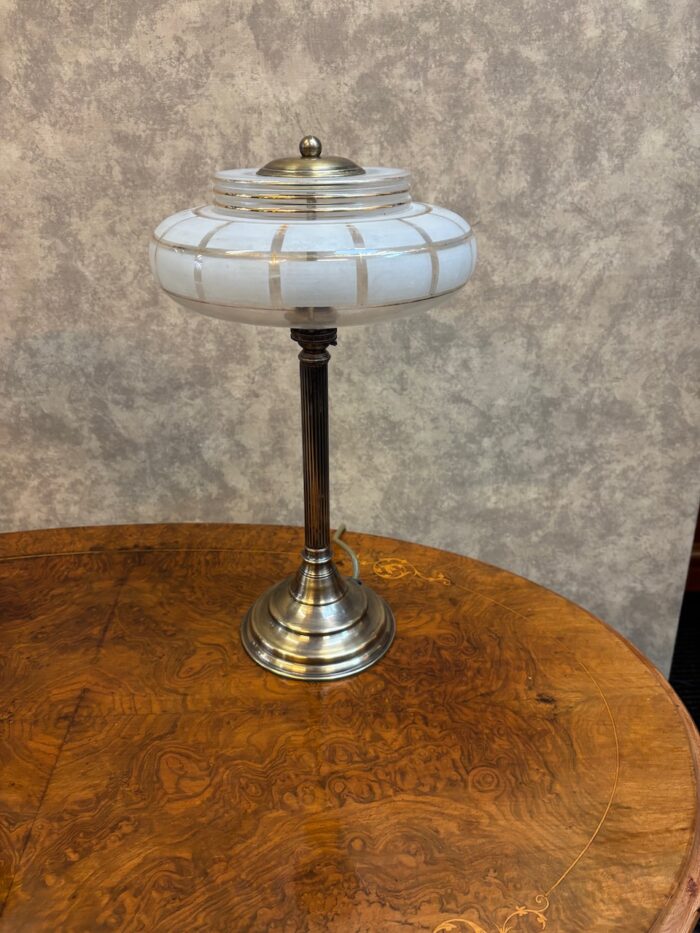 #8596 Art Deco reeded lamps - Image 3