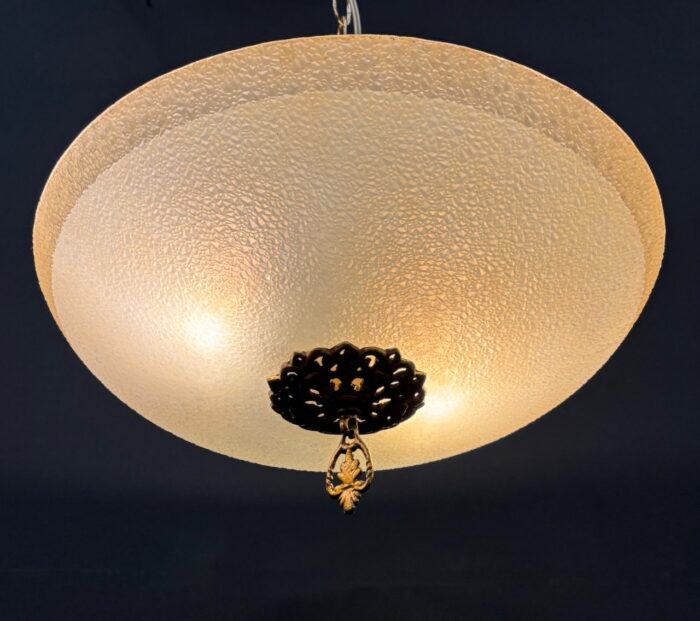 #8603 Large Art deco Frosted shade - Image 4