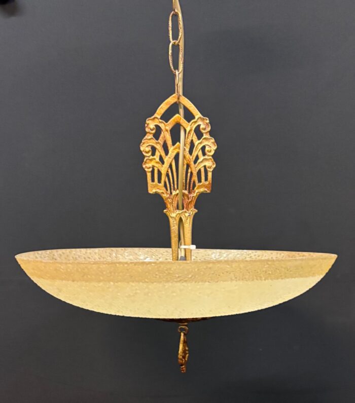 #8603 Large Art deco Frosted shade