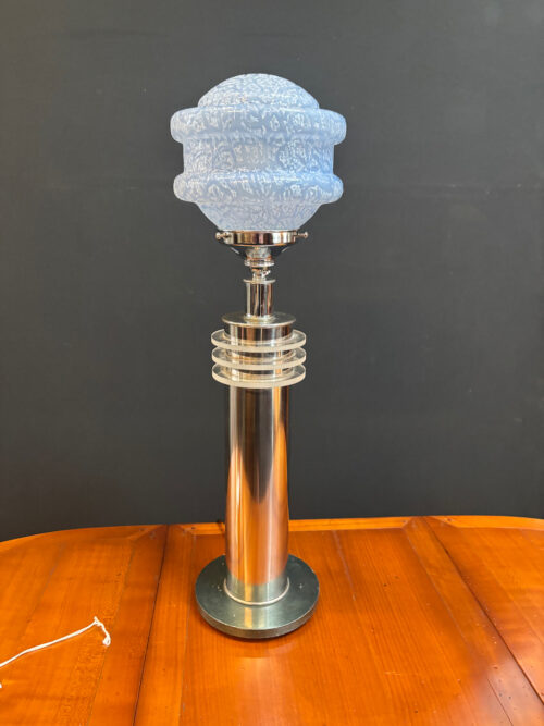 #9013  Art Deco Column table  lamp