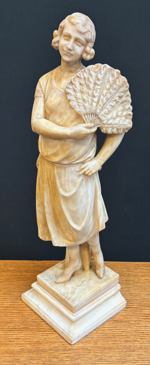 #8586 Art Deco Alabaster Statue