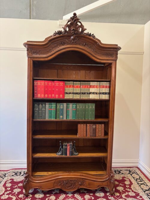 #5431 French Louis XV open bookcase