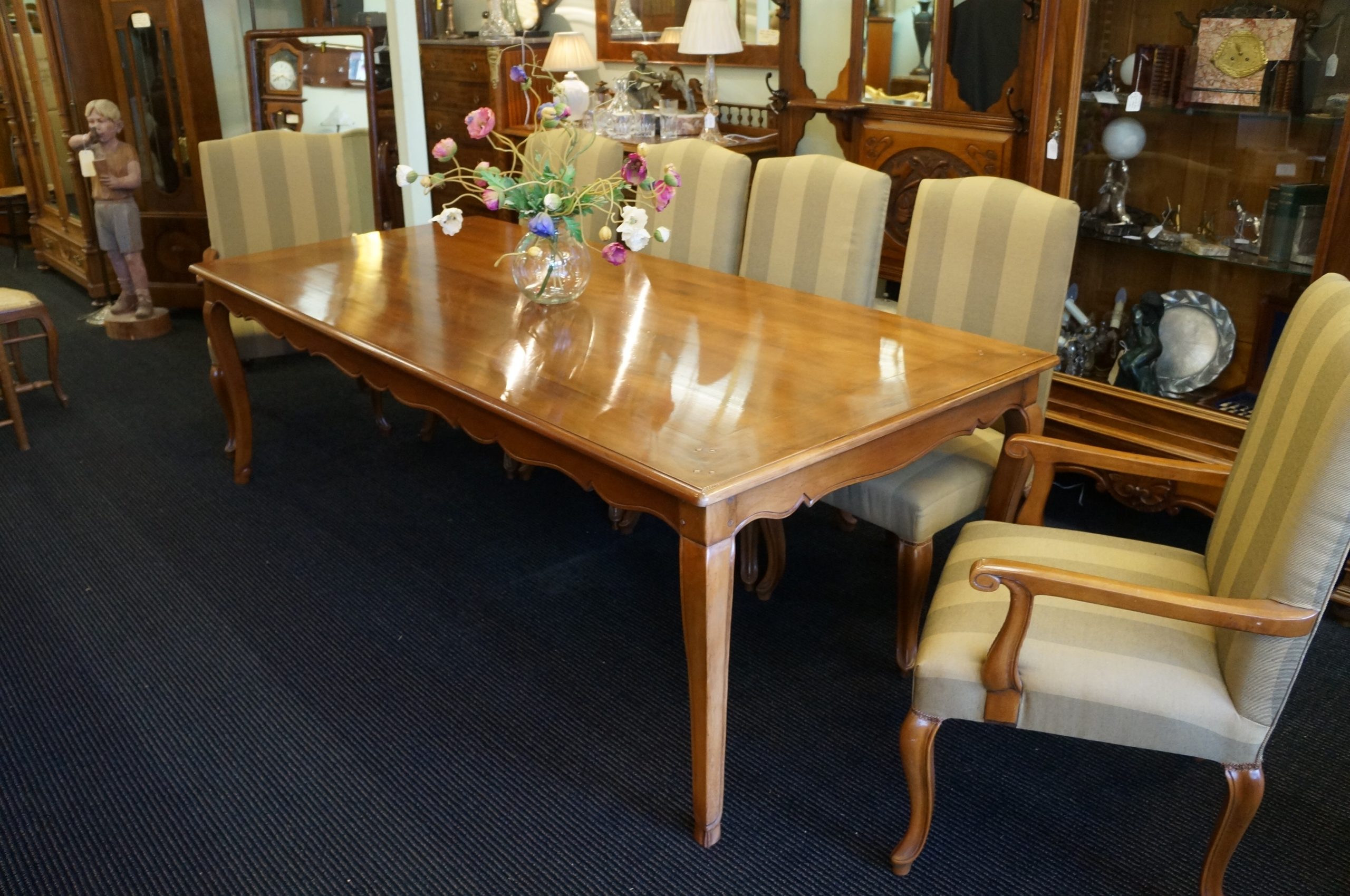 cherry wood dining room table sets