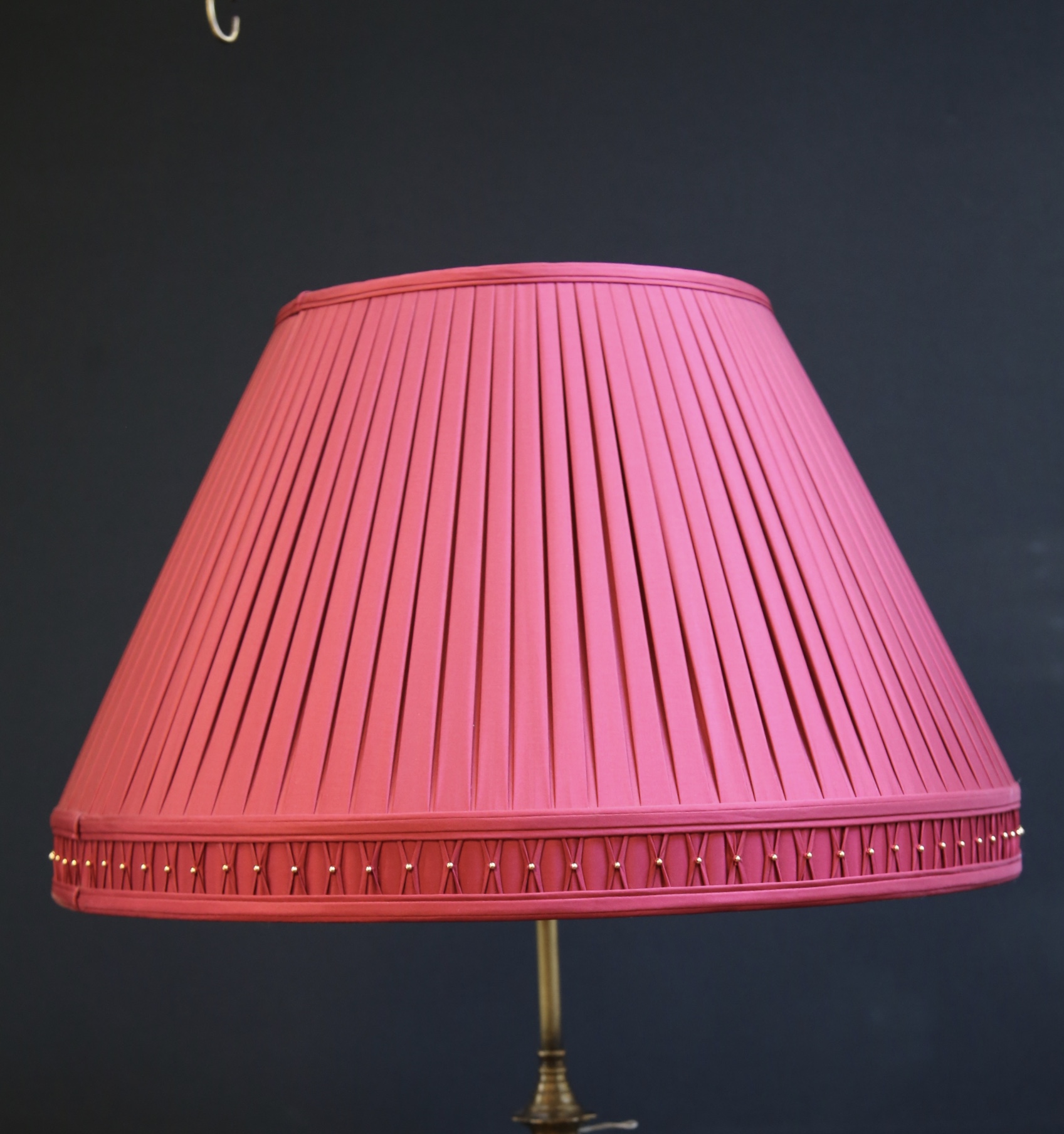 Silk Lamp Shade Crimson (SKU 6121) Seanic Antiques