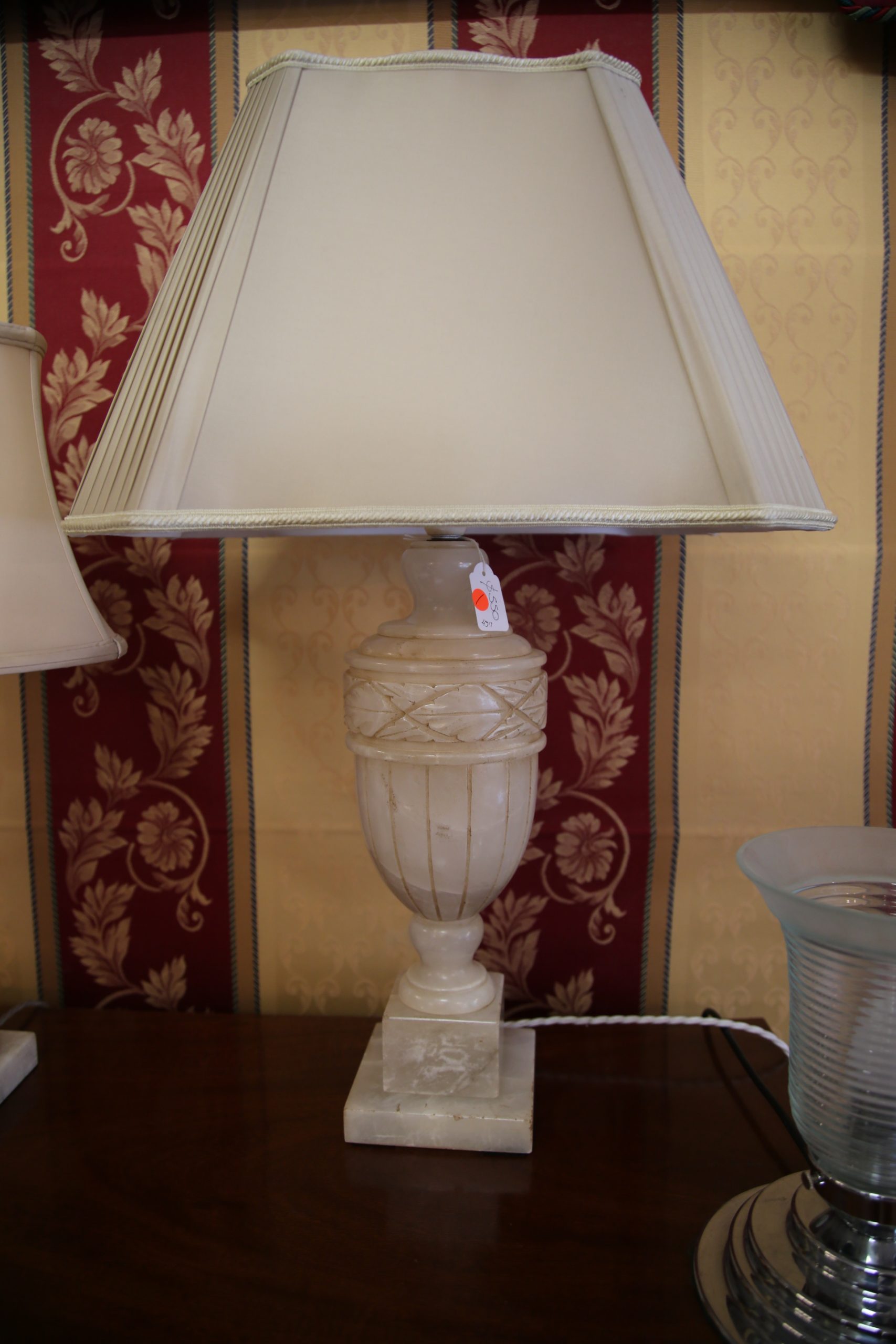 Alabaster lamps for deals sale