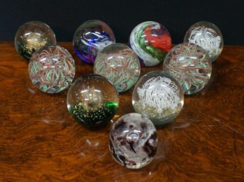 7179 Collection of Glass Paper Weights