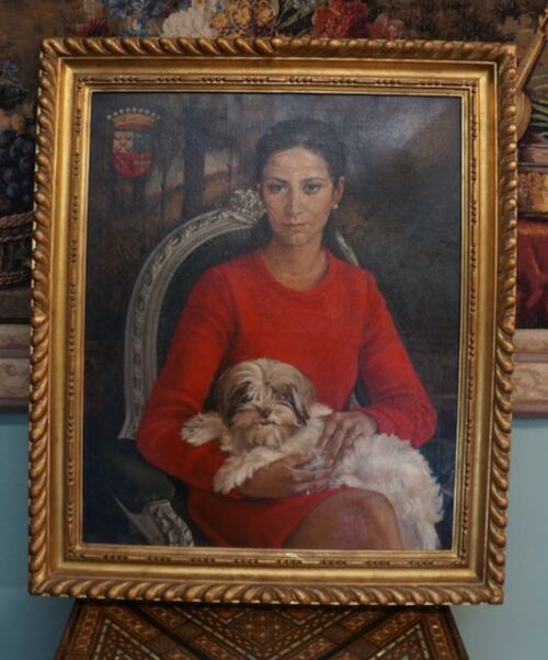 #7996 Vintage Portrait Oil Painting