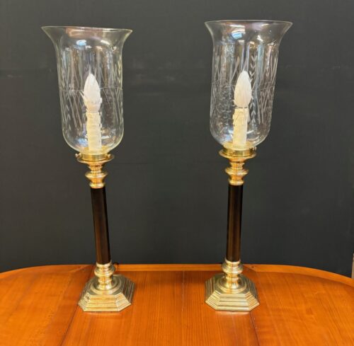 #8187 solid brass table lamps