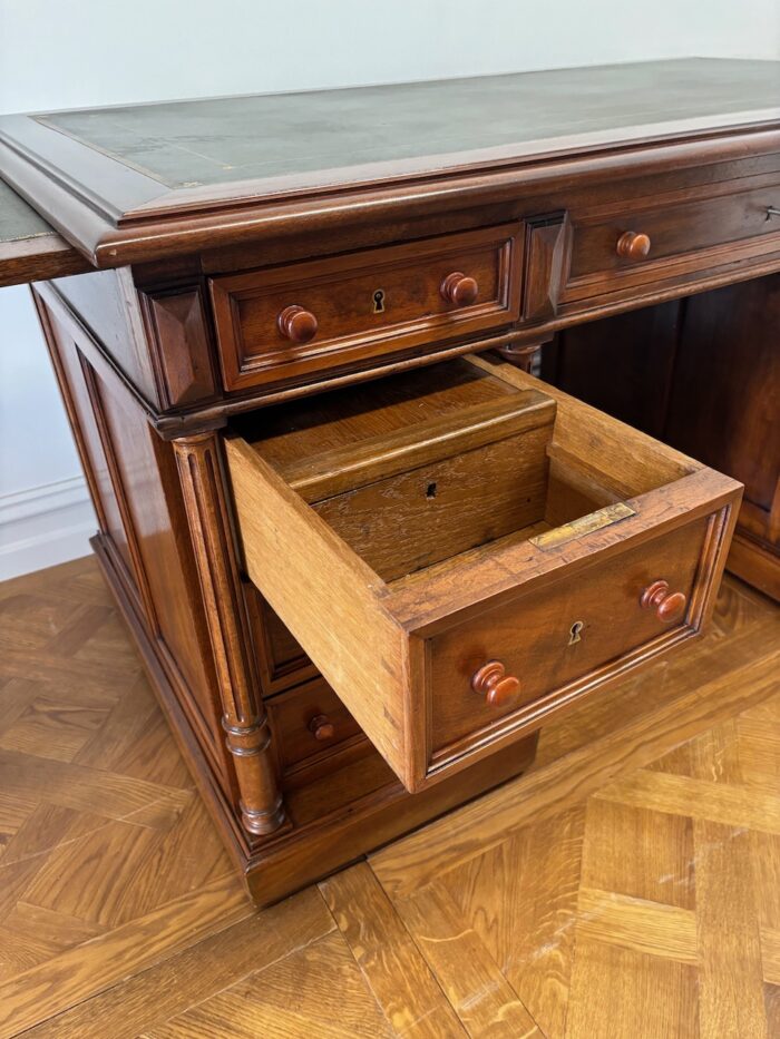 #7975 French twin pedestal desk - Image 4