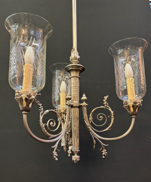 #8137  French style 3 arm chandelier