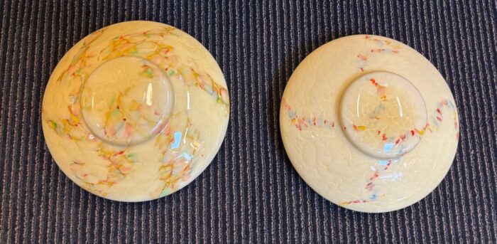 #8338 Pair of original art deco bowls