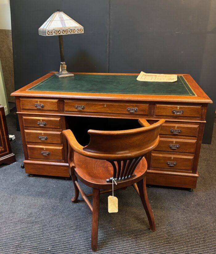 #     Edwardian Walnut desk - Image 5