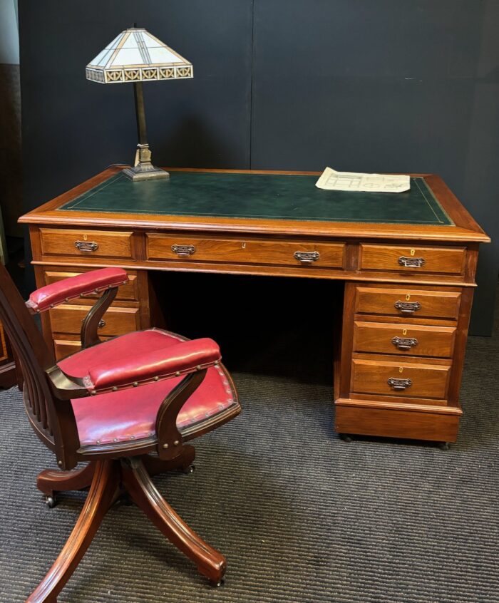 #     Edwardian Walnut desk - Image 4