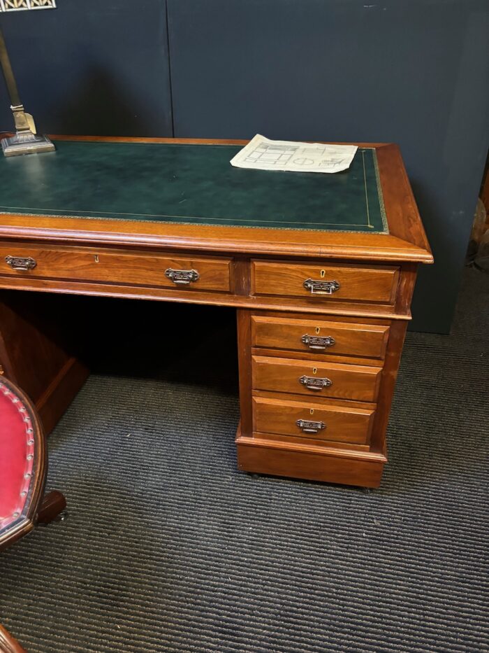 #     Edwardian Walnut desk - Image 3