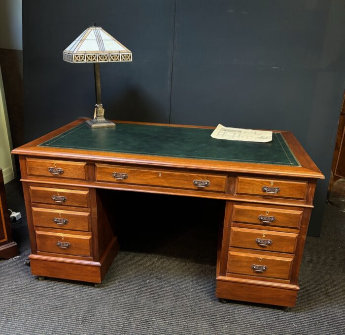 #     Edwardian Walnut desk - Image 2