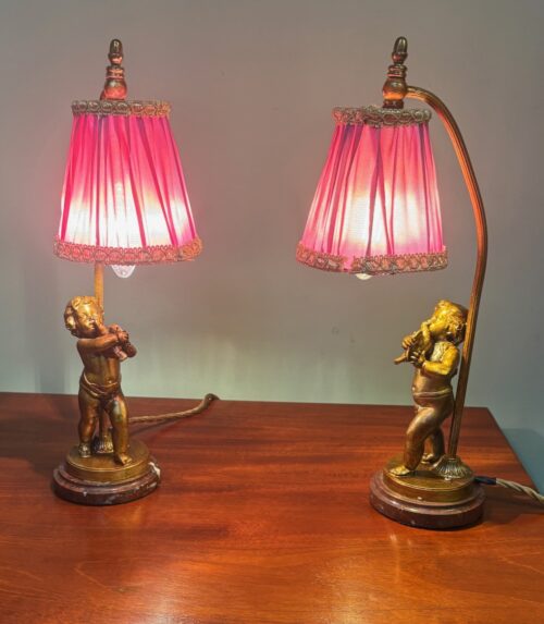 #8498 Pair of  French Lamps