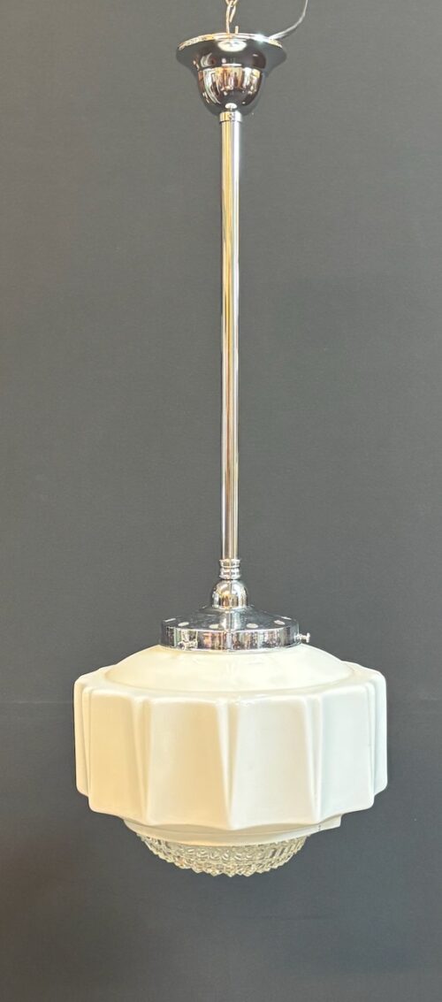 #8505 1930's Art Deco Angular Shade