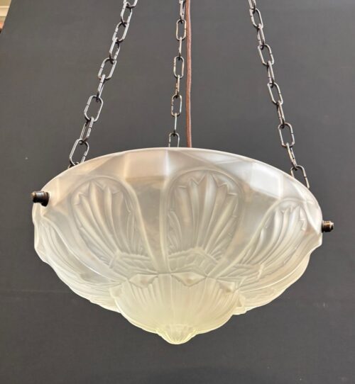 #8507 Pair of Large Art Deco shades