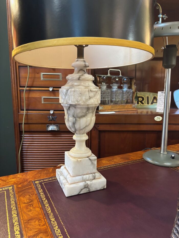 #8532 Pair of Alabaster lamps - Image 3
