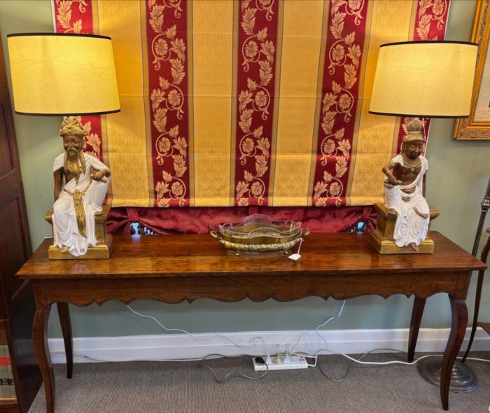 #8555 French provincial cherrywood hall table