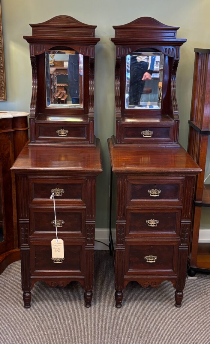 6381 Pair of Cedar Bedside Cabinets - Image 4