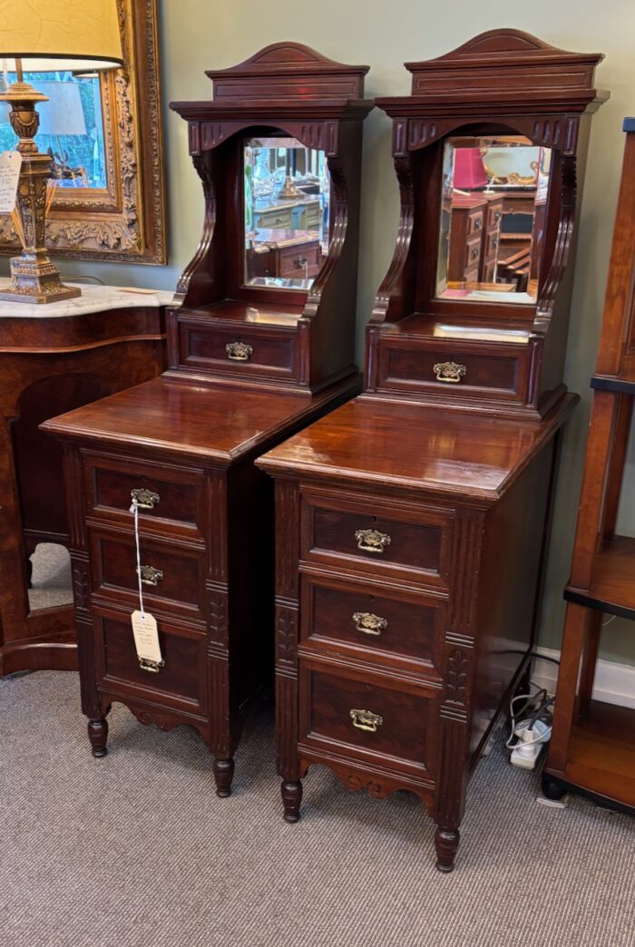 6381 Pair of Cedar Bedside Cabinets