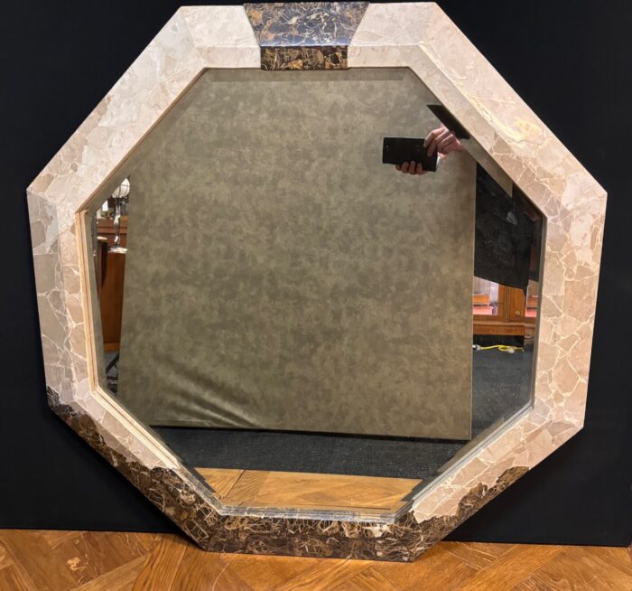 #8547 Tessellated hexagonal stone mirror
