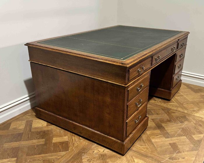 #8597 Victorian Oak Desk - Image 2
