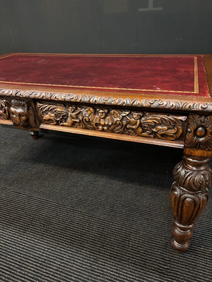 #673c English Gothic Desk - Image 5