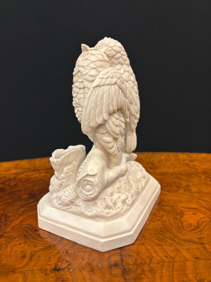 8588 English Parian Owl Pair - Image 5
