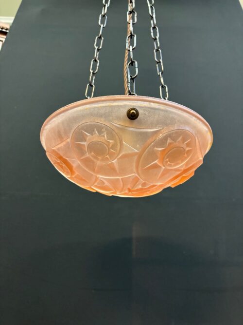 #8616 French Art Deco Moulded shade