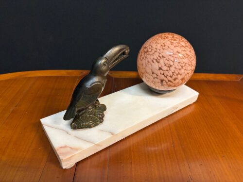 #8634 French Art Deco Toucan Lamp