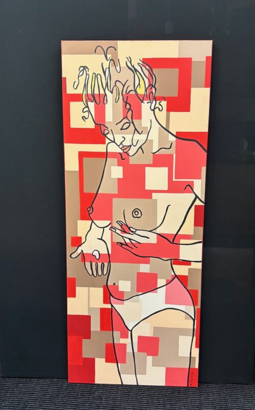 #8664 Frank Malerbra Acrylic Painting