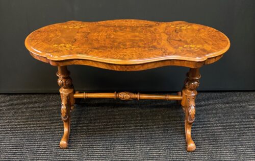 #8676 Burr Walnut Coffee table