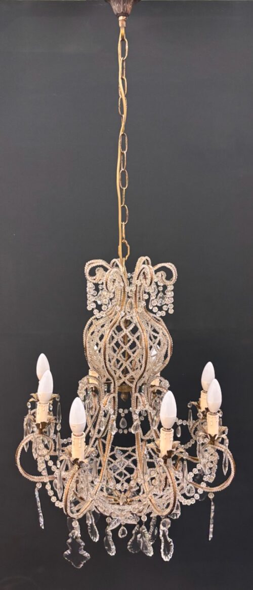 #8693 Large French Crystal Chandelier