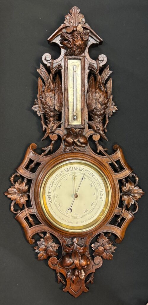 #8388 French Walnut Barometer