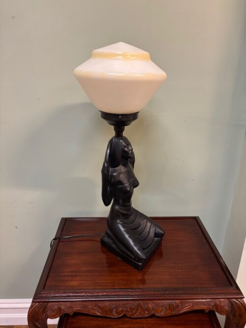 #8725a Barsony Style Art Deco Lamp