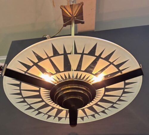 #pl673 Art Deco Style Pendant Light