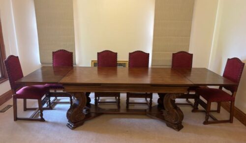 #8828 French Oak Extension Table