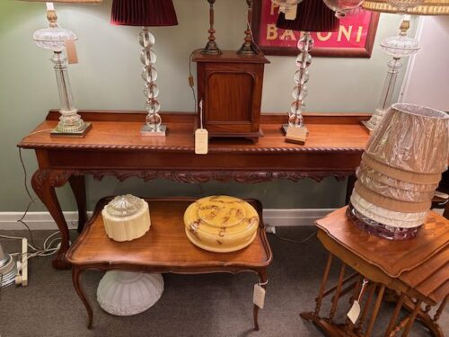 Large chippendale hall table