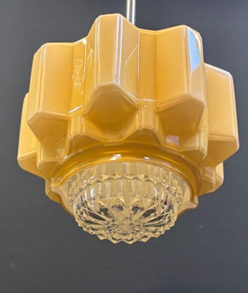 #8936 Original Art Deco 'Cog' Shade