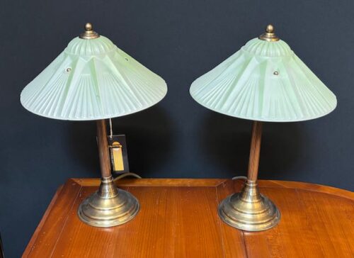 #8942 Pair of Art Deco Lamps