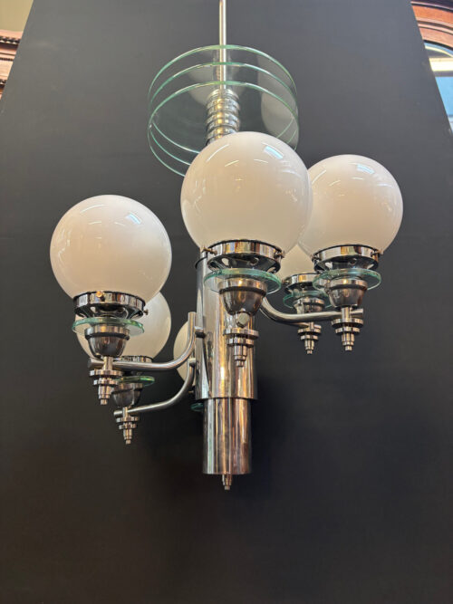 #9011 1930s Moderernist Chandelier