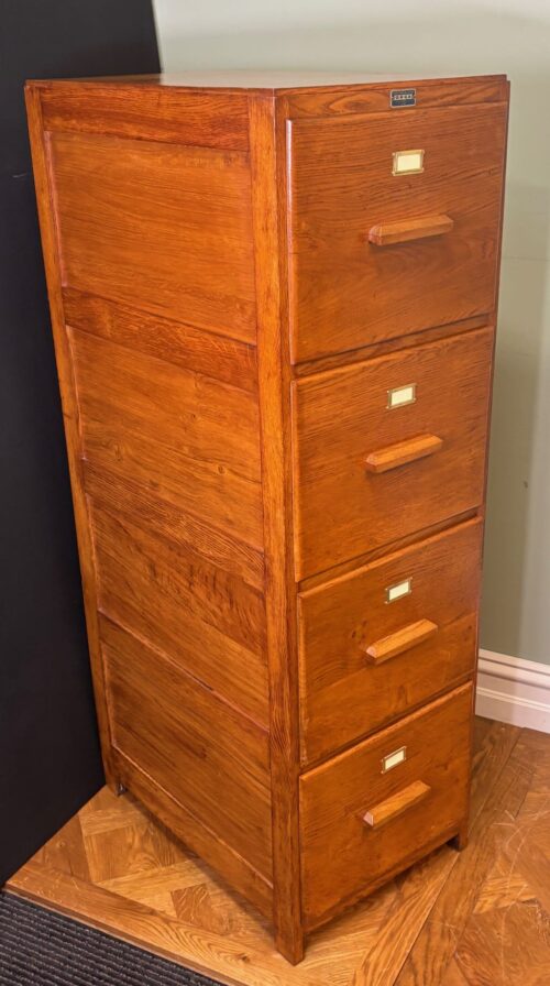 #9243 French Oak Filing cabinet