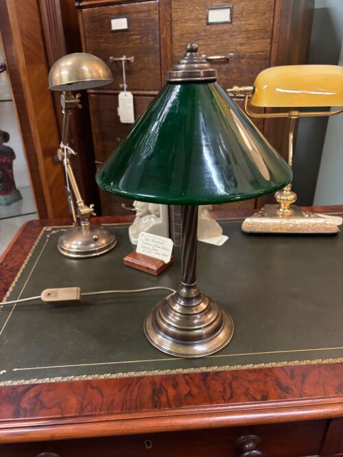 #9307 Bottle Green Desk Lamp